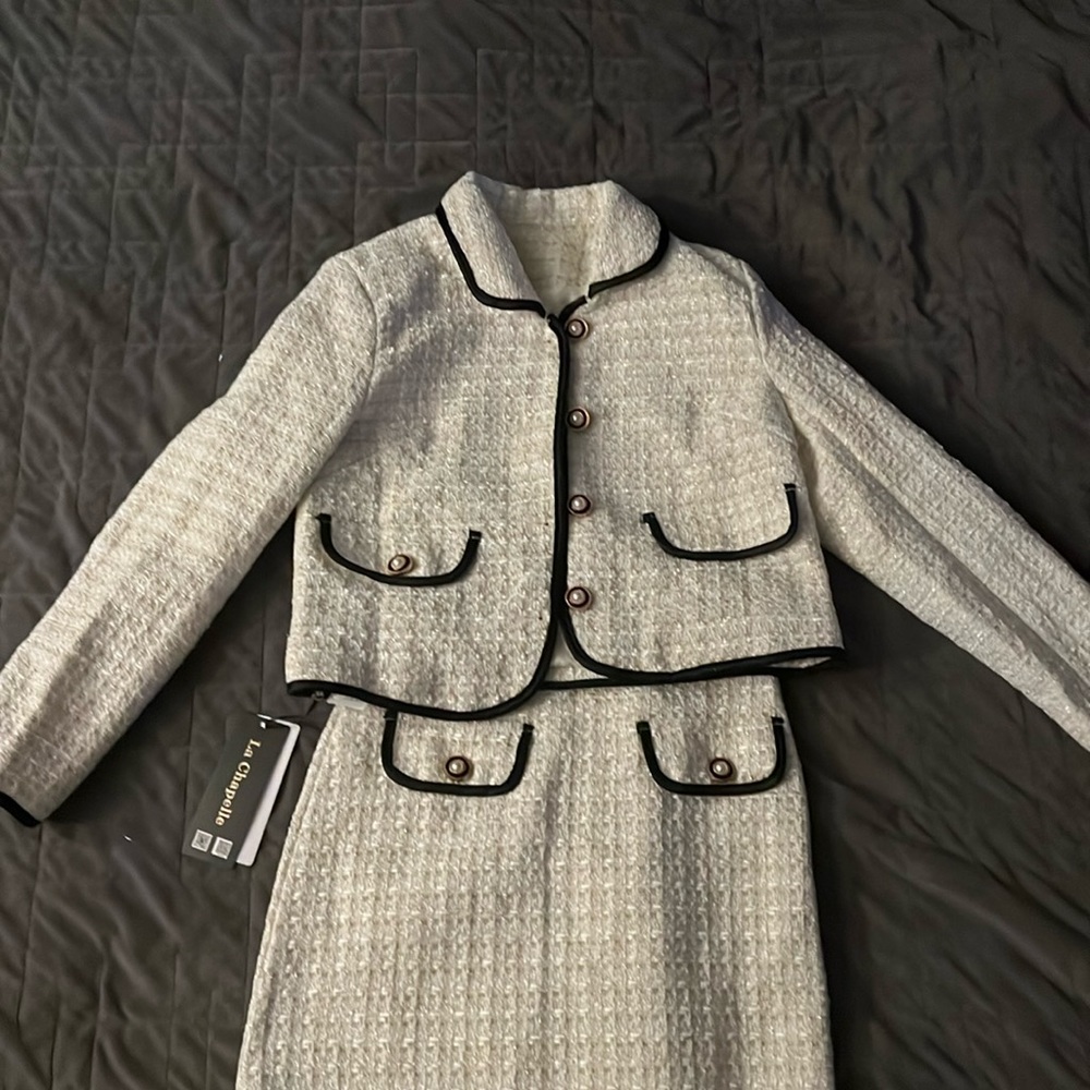 La Chapelle two piece skirt suit, classic style